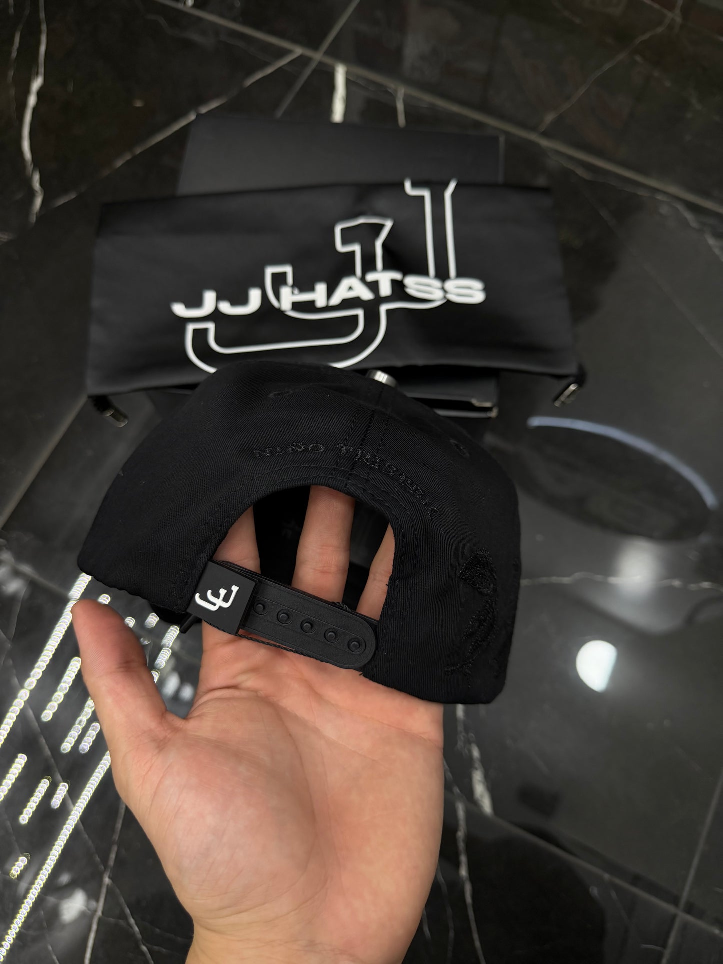 JJ hats x Rockstar black