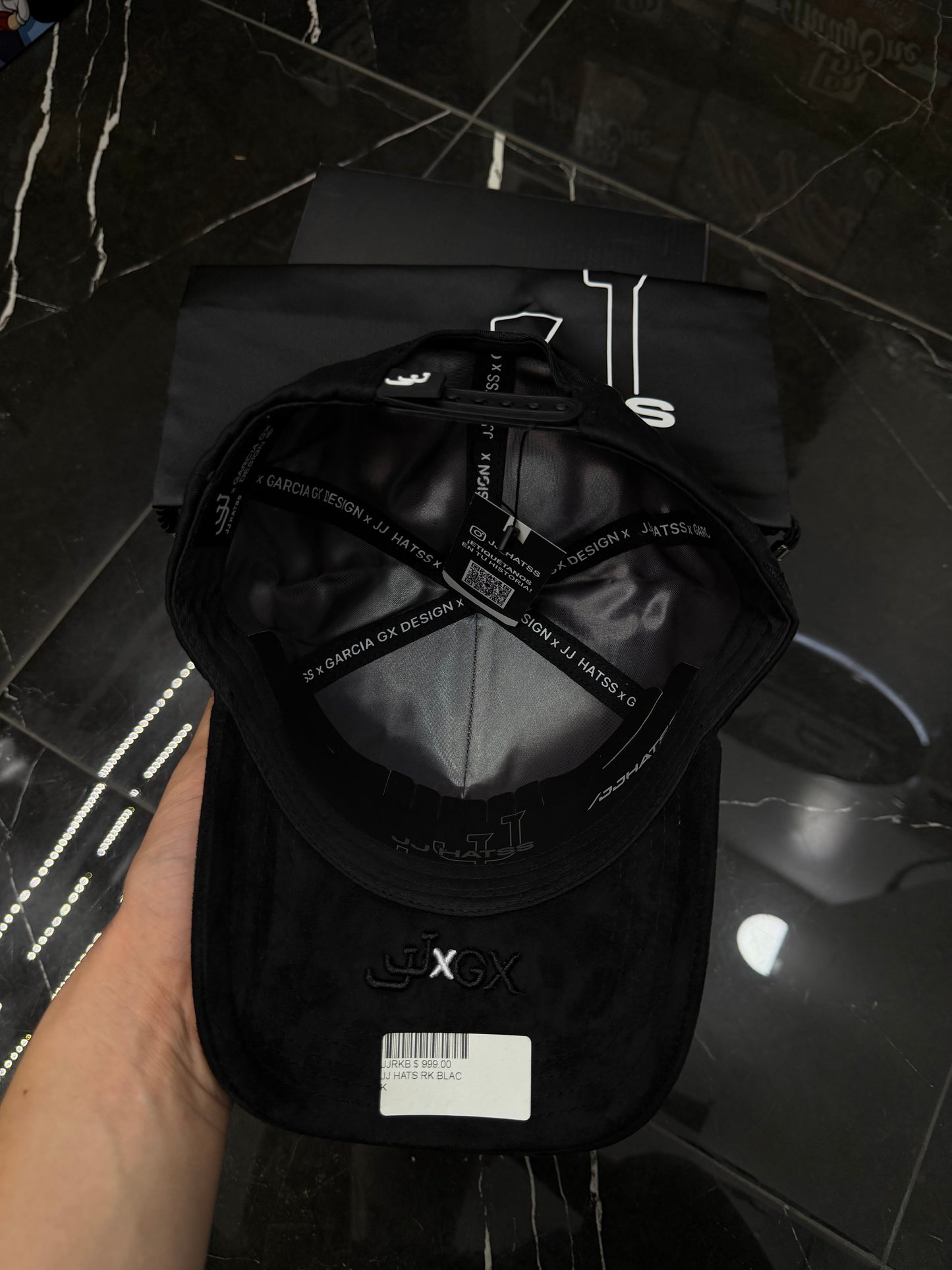 JJ hats x Rockstar black