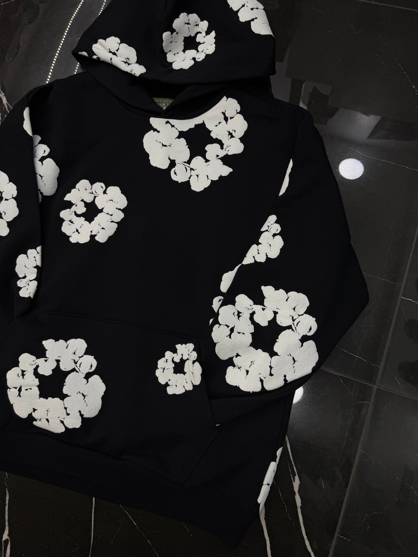 Denim tears hoodie black and white