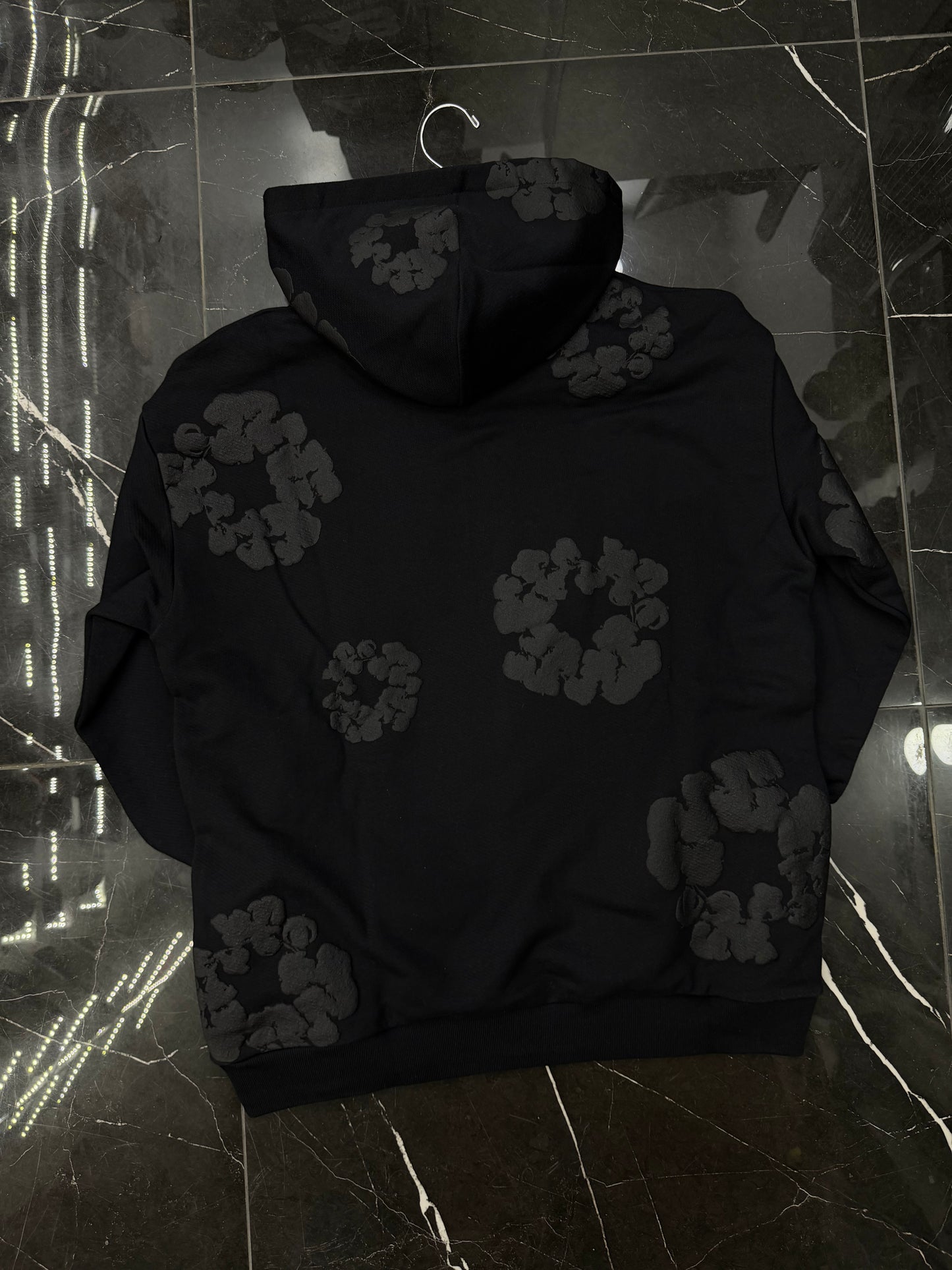 Denim tears hoodie total black