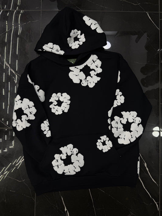Denim tears hoodie black and white
