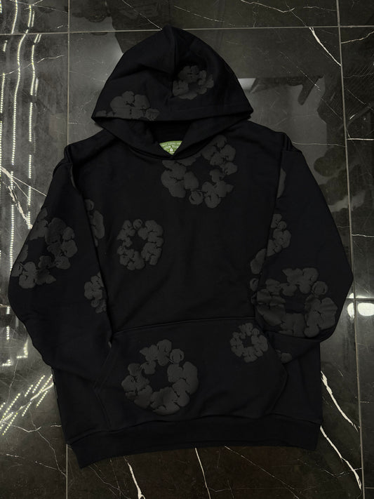 Denim tears hoodie total black