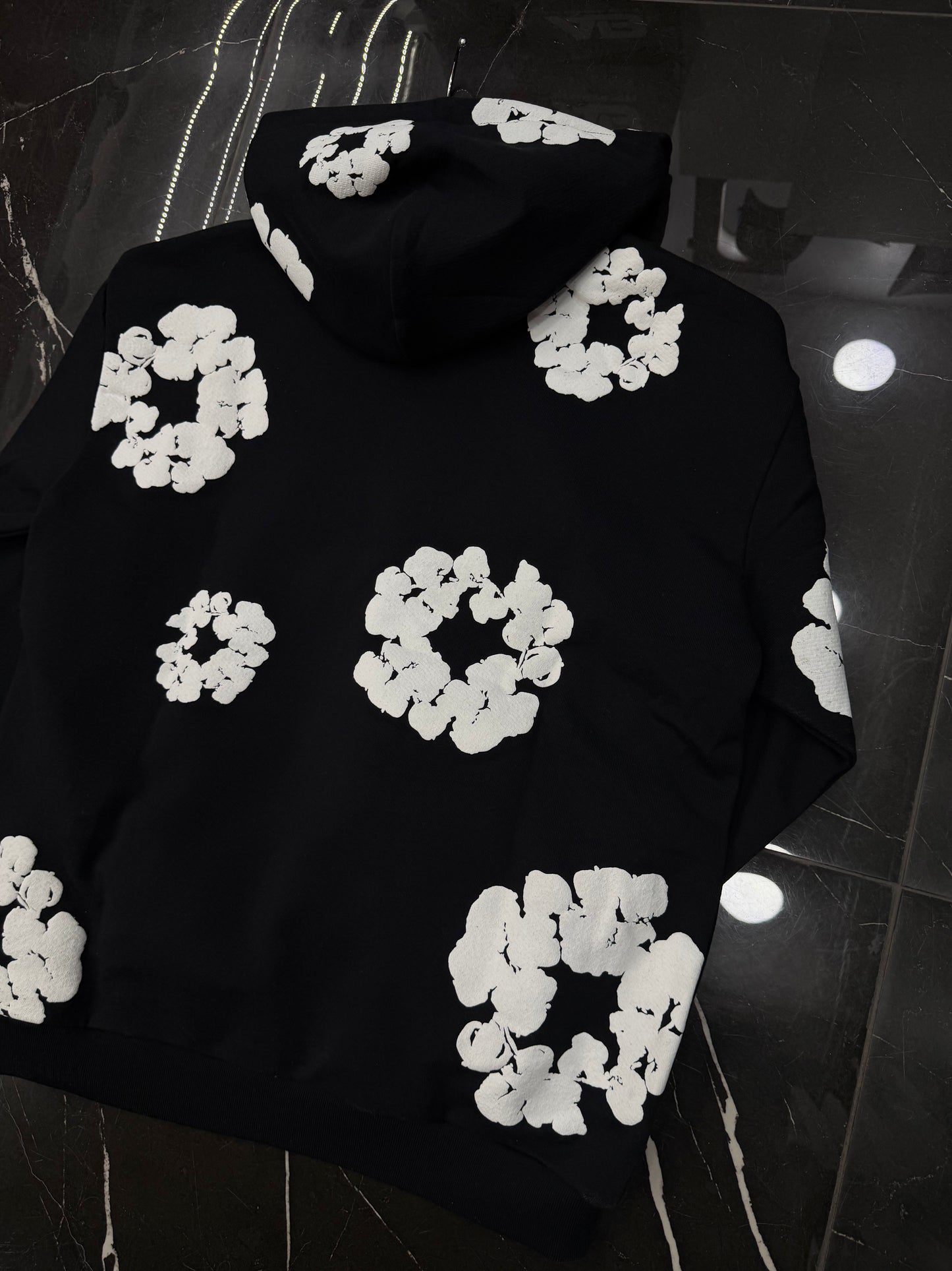 Denim tears hoodie black and white